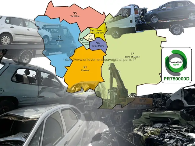 enlèvement épave gratuit paris et ile-de-france